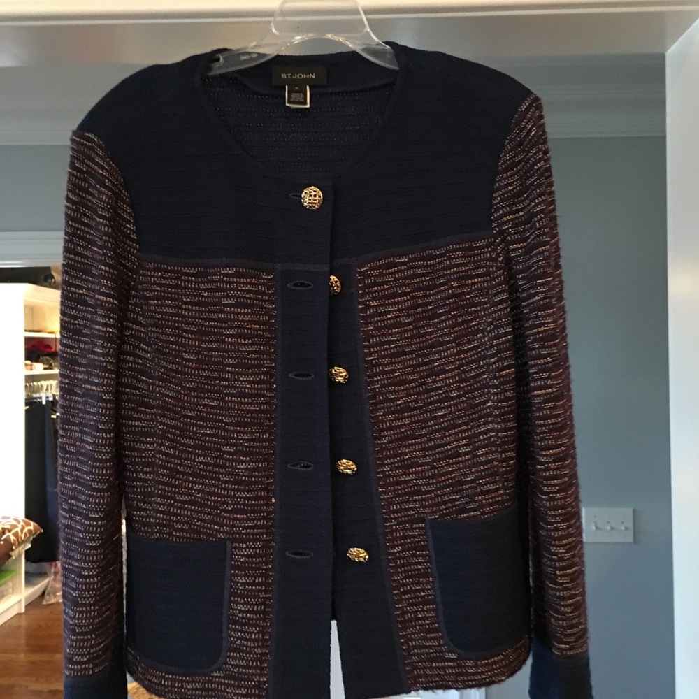 St John blue blazer